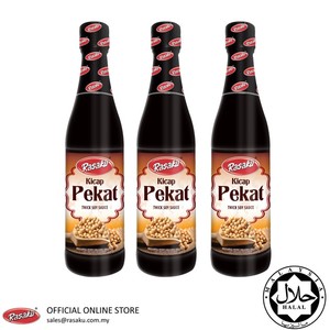 Image of RASAKU Kicap Pekat/ Dark Soy Sauce 330ml/bottle (3 bottles per bundle) (Sold per Bundle) from Supplybunny.com