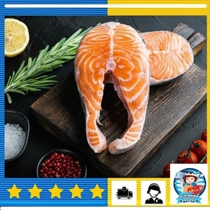 Image of Atlantic Salmon Fish Steak 180-250g per Piece (Sold per Piece) from Supplybunny.com