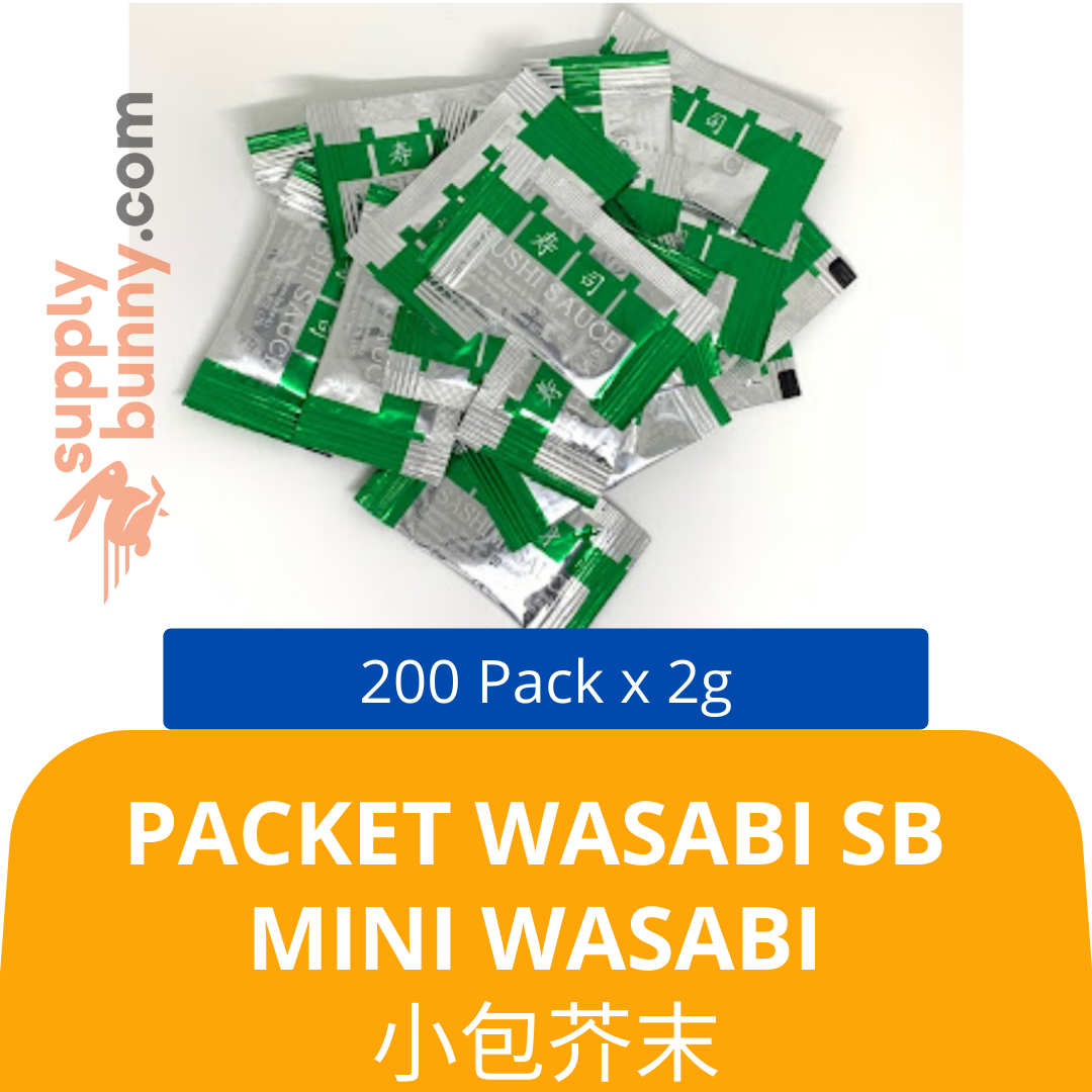 Packet Wasabi Sb Mini Wasabi 200 Pack ( 2G) Senri Seafood Paket Wasabi