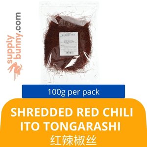 Image of Shredded Red Chili Ito Tongarashi (100g per pack) 红辣椒丝 Cili Merah Cincang from Supplybunny.com