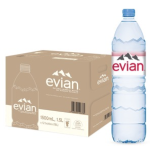 Image of EVIAN Prestige Natural Mineral Water 1500ml/Bottle (12 bottles per carton) Imported from FRANCE GBA P.Code: EW21500 from Supplybunny.com
