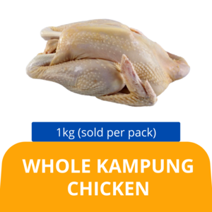 Image of Whole Kampung Chicken 1kg (sold per pack) 甘榜鸡 (整)  Alhijrah Frozen Chicken Ayam Kampung from Supplybunny.com