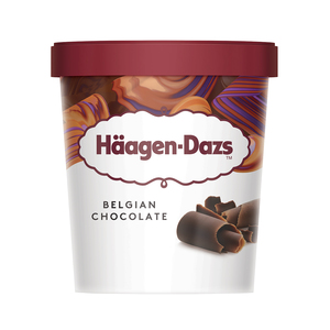 Image of Häagen-Dazs Belgian Chocolate Ice Cream 473ml/Pint (8 pints per carton) Imported from France GBA P.Code: HD1001 from Supplybunny.com