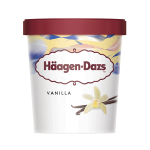 Image of Häagen-Dazs Vanilla Ice Cream 473ml/Pint (8 pints per carton) Imported from France GBA P.Code: HD1002 from Supplybunny.com