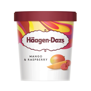 Image of Häagen-Dazs Mango & Raspberry Ice Cream 473ml/Pint (8 pints per carton) Imported from France GBA P.Code: HD1011 from Supplybunny.com