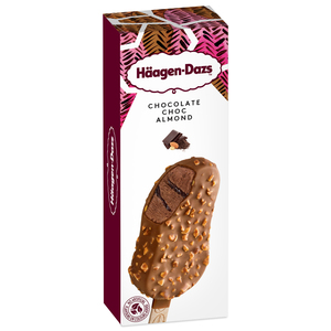 Image of Häagen-Dazs Chocolate Choc Almond 80ml/Stick Bar (12 stick bars per carton) Imported from France GBA P.Code: HD4001 from Supplybunny.com