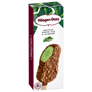 Image of Häagen-Dazs Matcha Green Tea & Almond 80ml/Stick Bar (12 stick bars per carton) Imported from France GBA P.Code: HD4003 from Supplybunny.com