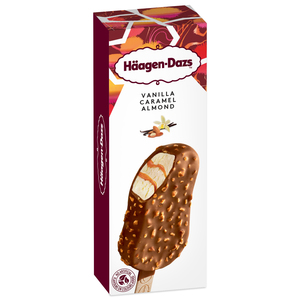 Image of Häagen-Dazs Vanilla Caramel Almond 80ml/Stick Bar (12 stick bars per carton) Imported from France GBA P.Code: HD4002 from Supplybunny.com