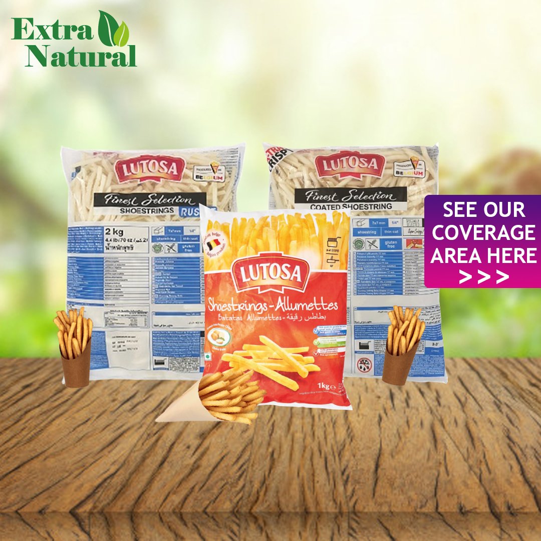 [Extra Natural] LUTOSA Shoestring French Fries 1kg/pack (10 packs per