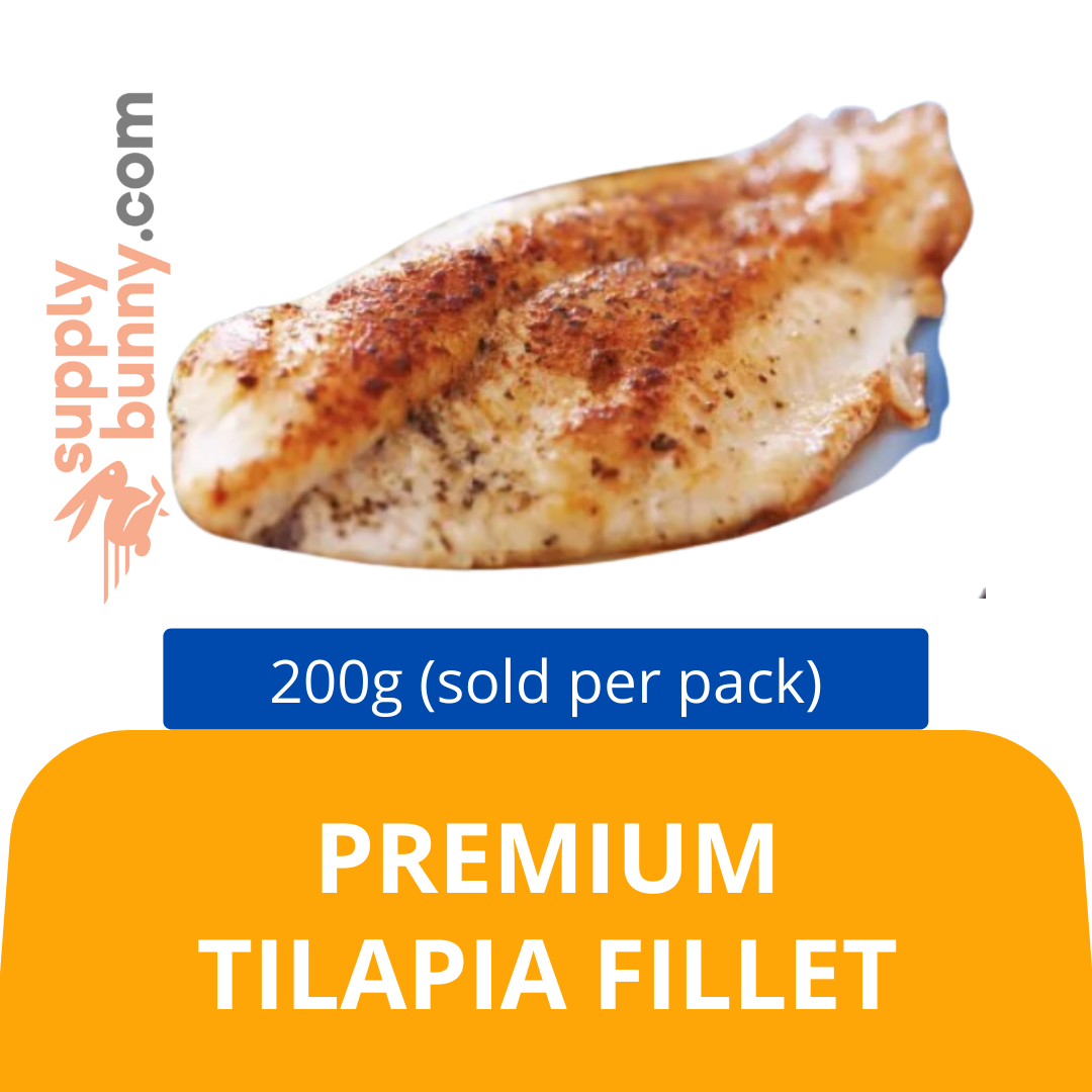 Premium Tilapia Fillet 200g (sold per pack) 罗非鱼 Atas Brand Cafe Frozen