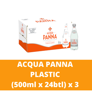 Image of Acqua Panna Still Natural Mineral Water Plastic [500ml per bottle x 24 bottles] x 3 (Sold per Bundle) from Supplybunny.com