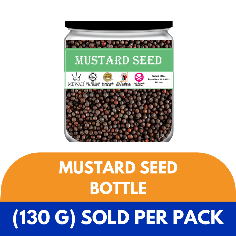 Mewah Mustard Seed Bottle 130g (Sold per Pack) — HORECA Suppliers
