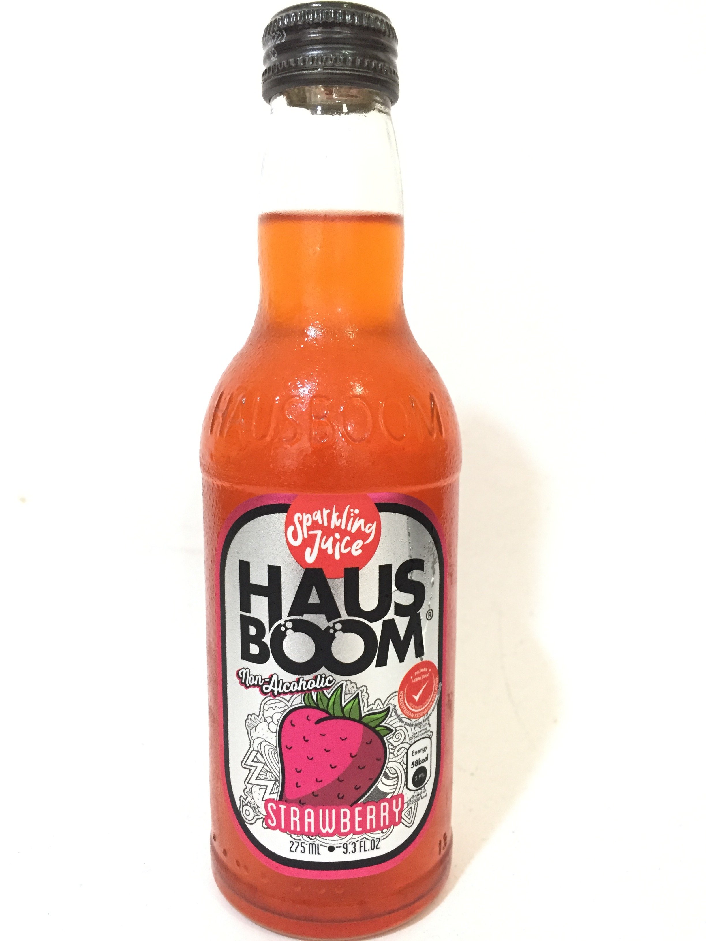 Hausboom Strawberry Sparkling Real Juice 275ml x 24 bottle — HORECA