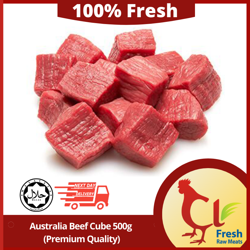 Halal Australia Topside Beef Cube 500g (Premium Quality) — HORECA