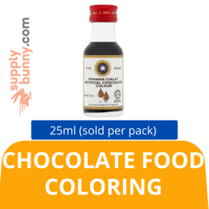 Image of Star Brand Artificial Chocolate Food Colouring (25ml x 12 bottles) (sold per carton)  Pewarna Tiruan Coklat Baking Goods Halal from Supplybunny.com