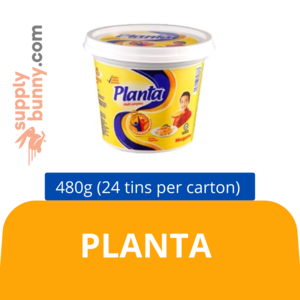 Image of Planta (480g x 24 tins) (sold per carton)  Marjerin from Supplybunny.com