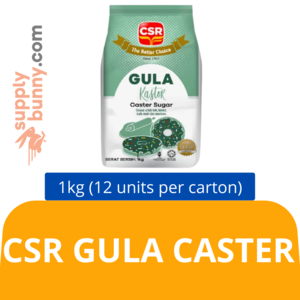 Image of CSR Gula Caster (1kg x 12 packs) (sold per carton)  Caster Sugar from Supplybunny.com