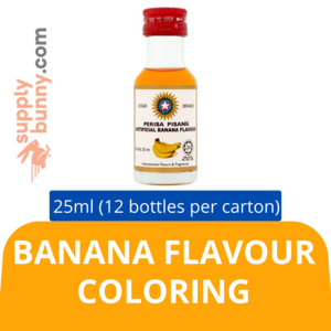 Image of Star Brand Artificial Banana Flavour (25ml x 12 bottles) (sold per carton)  Perisa Tiruan Pisang Baking Goods Halal from Supplybunny.com