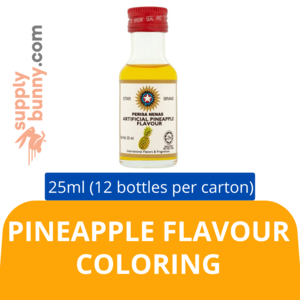 Image of Star Brand Artificial Pineapple (25ml x 12 bottles) (sold per carton)  Perisa Tiruan Nenas Baking Goods Halal from Supplybunny.com