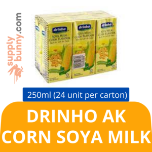 Image of Drinho Corn Soya Milk (250ml x 24 packs) (sold per carton)  Minuman Susu Kacang Soya Jagung AK from Supplybunny.com