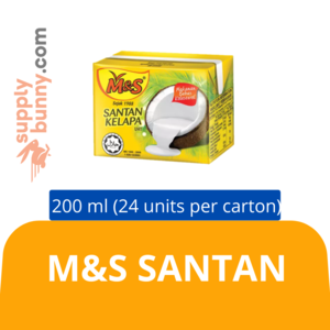 Image of M&S Santan (200ml x 24 packs) (sold per carton)  Santan from Supplybunny.com