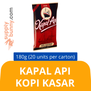 Image of Kapal Api Kopi Kasar (180g x 20 packs) (sold per carton)  Kopi Kasar Kapal Api from Supplybunny.com