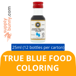 Image of Star Brand Artificial True Blue Food Colouring (25ml x 12 bottles) (sold per carton)  Pewarna Tiruan Biru Tulin Baking Goods Halal from Supplybunny.com