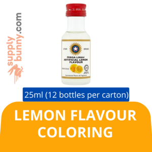 Image of Star Brand Artificial Lemon Flavour (25ml x 12 bottles) (sold per carton)  Perisa Tiruan Limau Baking Goods Halal from Supplybunny.com