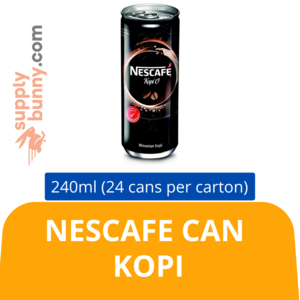Image of Nescafe Can Kopi-O (20+4) (240ml x 24 cans) (sold per carton)  Nescafe Tin Kopi-O from Supplybunny.com