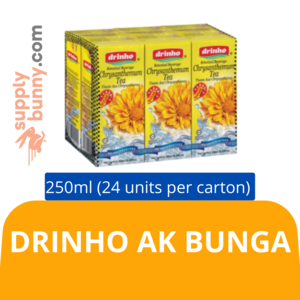 Image of Drinho Chrysanthemum Tea (250ml x 24 packs) (sold per carton)  Minuman Teh Bunga Kekwa AK from Supplybunny.com