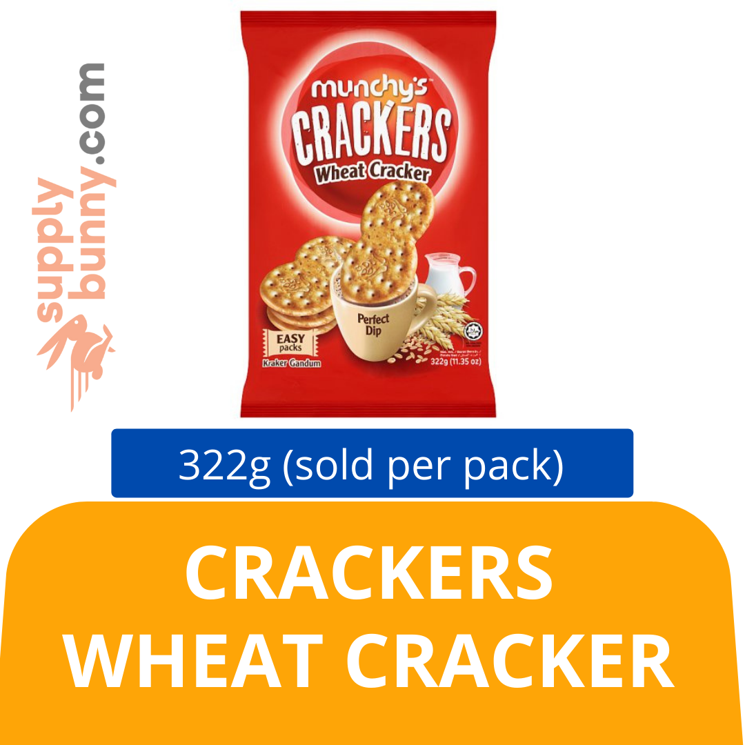 Munchy's Crackers Wheat Cracker 322g (sold per pack) PJ Grocer Biskut