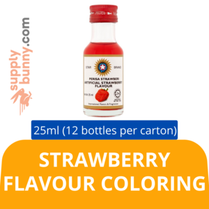 Image of Star Brand Artificial Strawberry Flavour (25ml x 12 bottles) (sold per carton)  Perisa Tiruan Strawberry Baking Goods Halal from Supplybunny.com