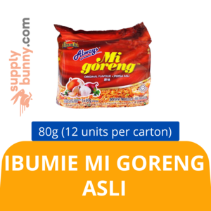 Image of Ibumie Mi Goreng Perisa Asli (80g x 5 units per pack) (12 packs per carton)  Mi Goreng Ibumie Original from Supplybunny.com