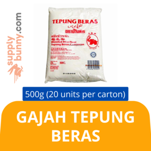 Image of Gajah Tepung Beras (500g x 20 packs) (sold per carton)  Tepung Beras Gajah from Supplybunny.com