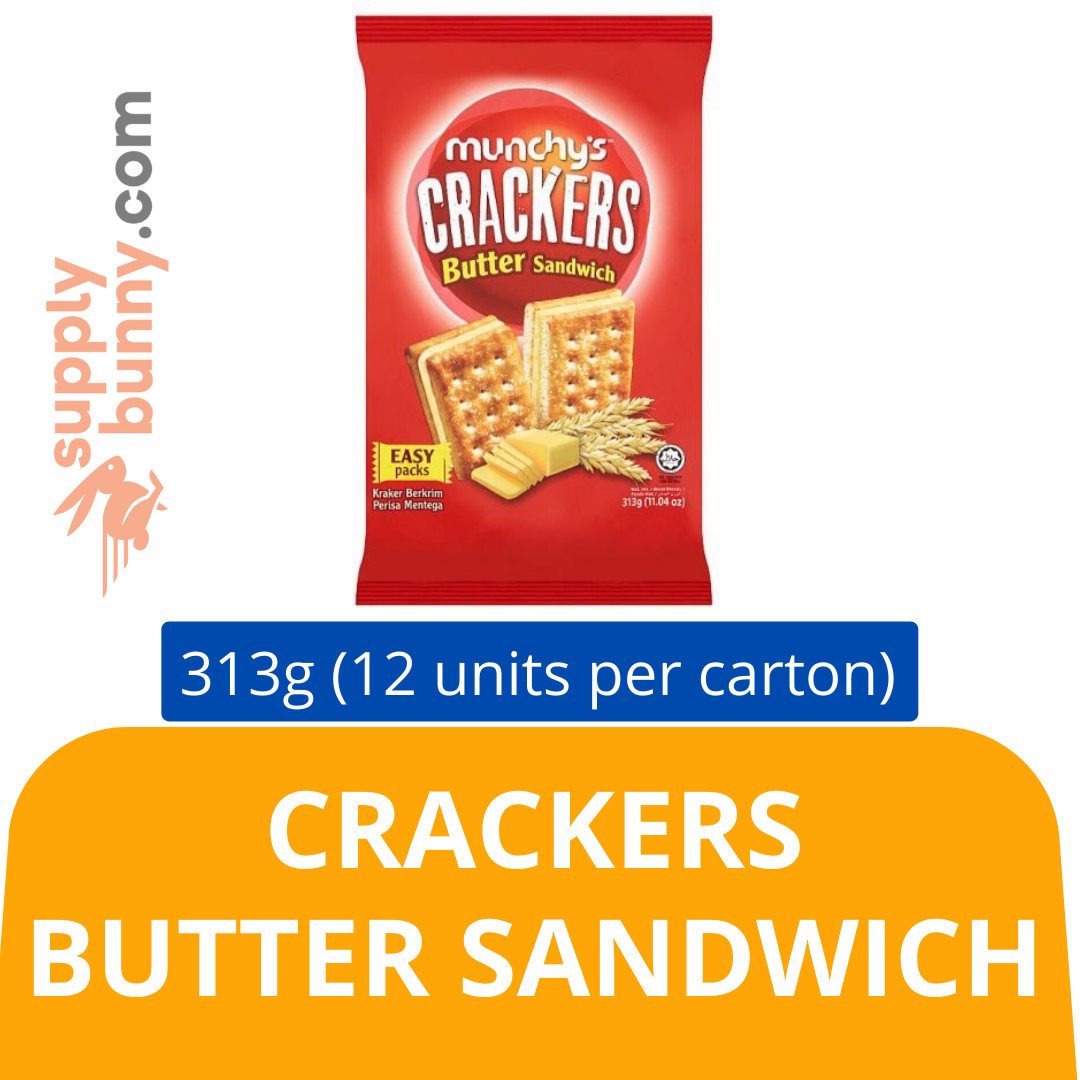 Munchy's Crackers Butter Sandwich (313g x 12 packs) (sold per carton