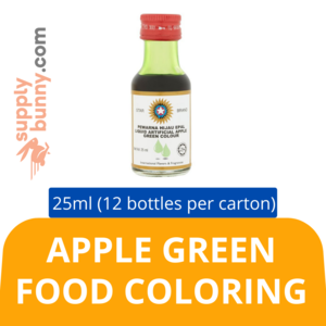 Image of Star Brand Artificial Apple Green Food Colouring (25ml x 12 bottles) (sold per carton)  Pewarna Tiruan Hijau Epal Baking Goods Halal from Supplybunny.com