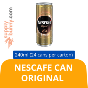 Image of Nescafe Can Original (20+4) (240ml x 24 cans) (sold per carton)  Nescafe Tin Asli from Supplybunny.com