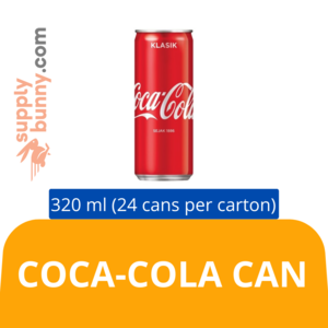 Image of Coca-Cola Can (320ml x 24 cans) (sold per carton)  Coca-Cola Tin from Supplybunny.com