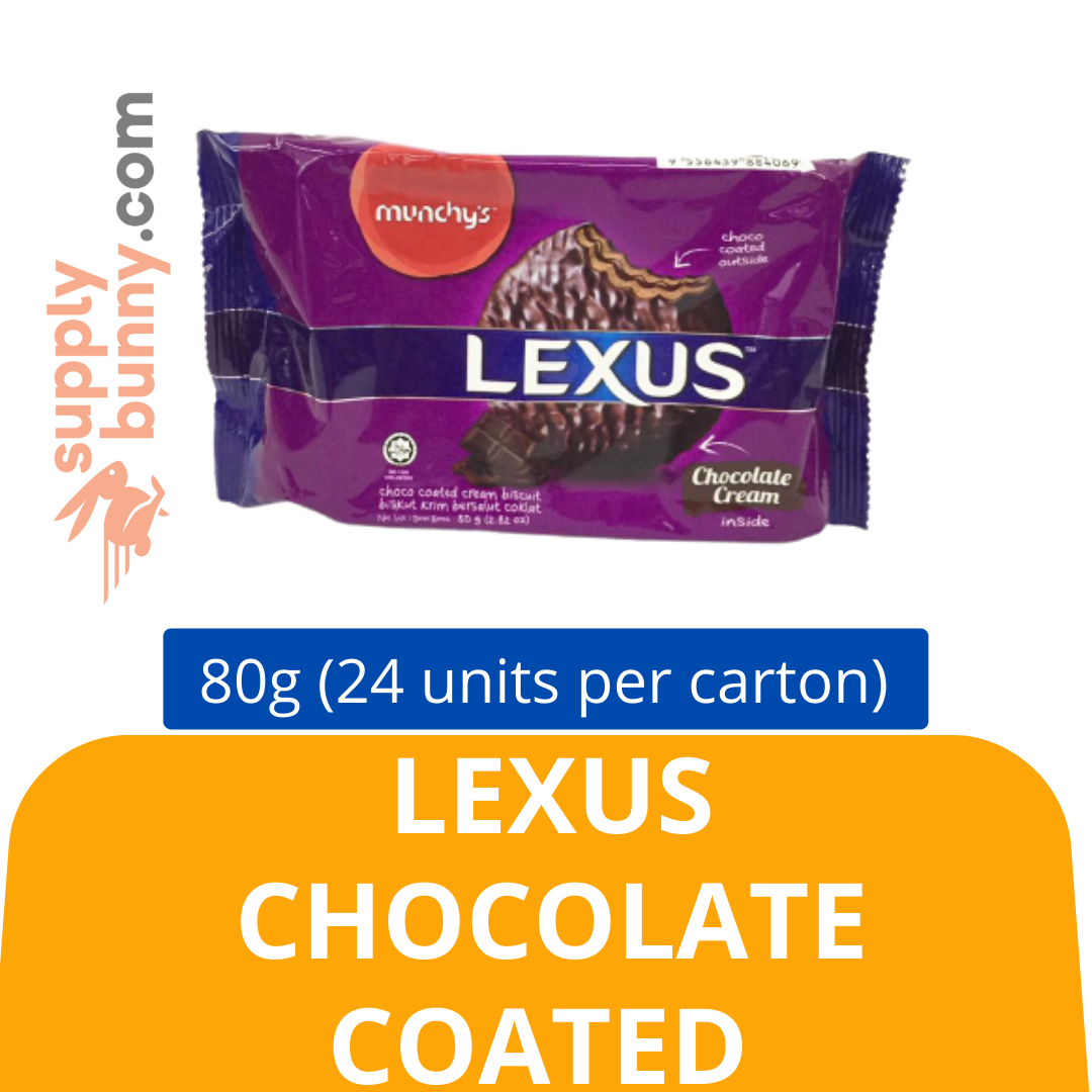 Munchy s Lexus Chocolate Coated 80g X 24 Packs sold Per Carton PJ 
