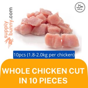 Image of Whole Chicken - Cut in 10 Pieces (1.8-2.0kg±) Ayam Potong from Supplybunny.com