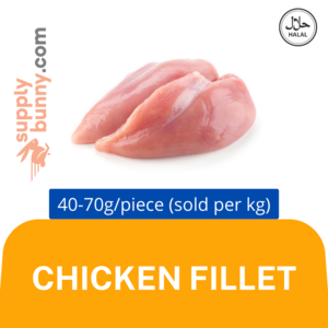 Image of Chicken Fillet 40-70g/pc (sold per kg) Fillet Ayam from Supplybunny.com
