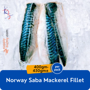 Image of Norway Saba Mackeral Fillet 3pcs (400-450g) (sold per pack) from Supplybunny.com