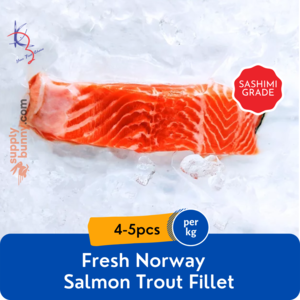 Image of Fresh Norway Salmon Trout Fillet 4-5pcs (sold per kg) from Supplybunny.com