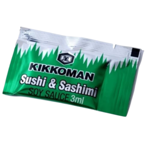 Image of Kikkoman Sushi & Sashimi Shoyu, Soy Sauce 3g/pack (100 packs per carton) from Supplybunny.com