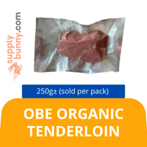 Image of OBE Organic Tenderloin 250g (sold per pack) from Supplybunny.com