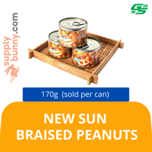 Image of New Sun Braised Peanuts 170g (sold per can) from Supplybunny.com