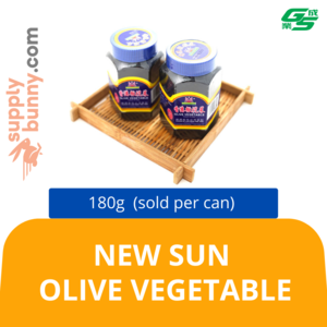 Image of New Sun Olive Vegetable 180g (sold per can) from Supplybunny.com