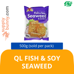 Image of QL Fish & Soy Seaweed 500g (sold per pack) 紫菜付皮 from Supplybunny.com
