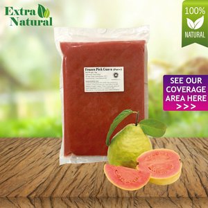 Image of [Extra Natural] Frozen Pink Guava Puree 1kg/pack (20 packs per carton) from Supplybunny.com