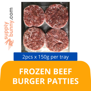 Image of Frozen Beef Burger 2pcs x 150g/tray from Supplybunny.com